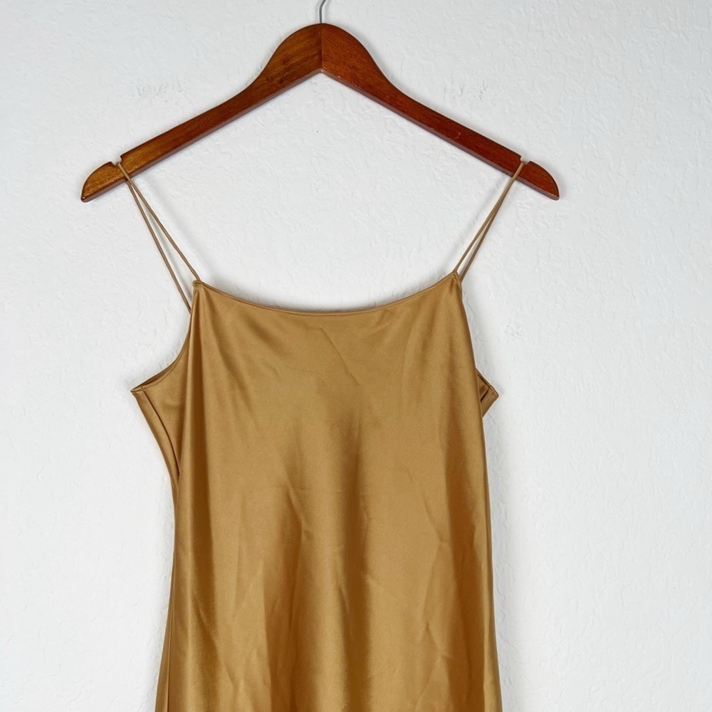 THEORY Satin A-Line Midi Dress - Picture 3 of 13